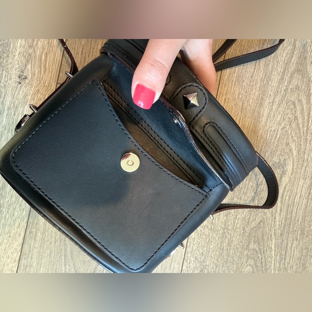 Rebecca Minkoff Craig Black Leather Camera Bag - Picture 10 of 16